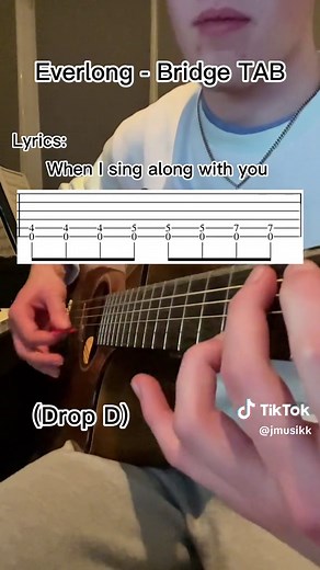 Everlong Guitar Tutorial and Tab