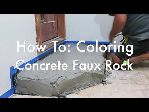 How to: Coloring a Concrete Faux Rock