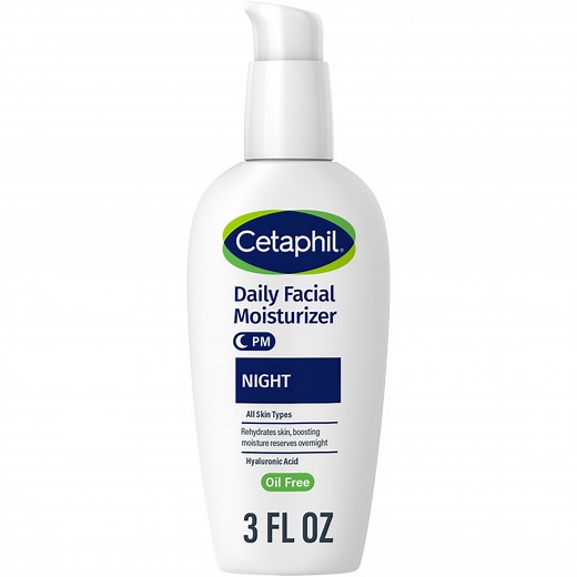 Cetaphil Daily Facial Moisturizer Oil Free for All Skins with Hyaluronic Acid, 3 fl oz