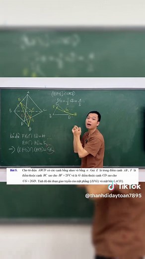 Hình học không gian lớp 11: Định lý Menelaus