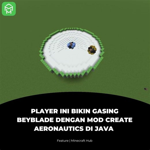 Bikin Gasing Beyblade di Minecraft 🌀