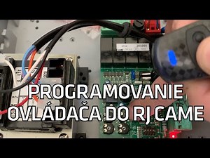 Programovanie ovládača do RJ Came