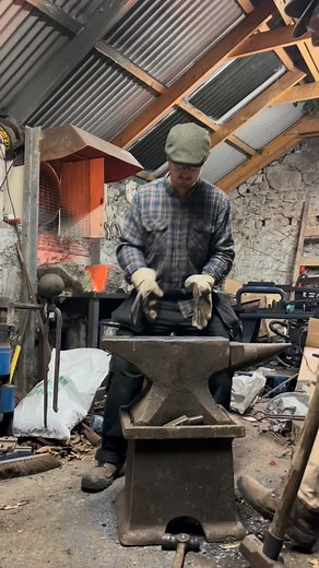 1.8K views · 27 reactions | West Clare railway hammer forge in with the lads from @irish_bloomery_iron going great #blacksmith #craft #ireland #art #forged #irishcraft #hammer #heritage #forge #railway #silly | Eoin Mcbride | Facebook