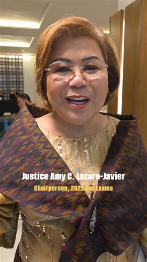 In my conversation with your Bar Mom, 𝗦𝗖 𝗝𝘂𝘀𝘁𝗶𝗰𝗲 𝗔𝗺𝘆 𝗖. 𝗟𝗮𝘇𝗮𝗿𝗼-𝗝𝗮𝘃𝗶𝗲𝗿, this evening, she shared a reassuring word for all Bar takers: "There’s no need to panic. Your greatest weapon is clarity. Just bring what you’ve already learned. Be calm, confident, and direct. Answer only what is asked, nothing more." She also emphasized that her Bar is meant to pass, not to fail, and that she looks forward to seeing everyone not only during the Bar but also at the oath-taking. Mabu