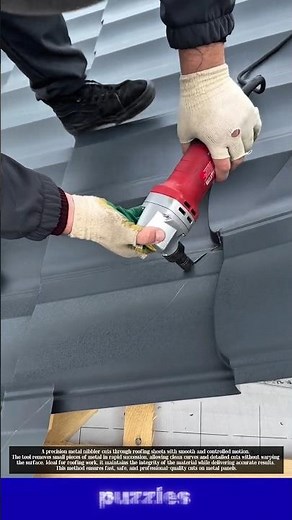 Perfect Metal Roof Cutting Technique That Looks So Clean!