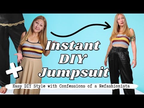 Thrift Flip: An Instant DIY Jumpsuit Refashion Tutorial
