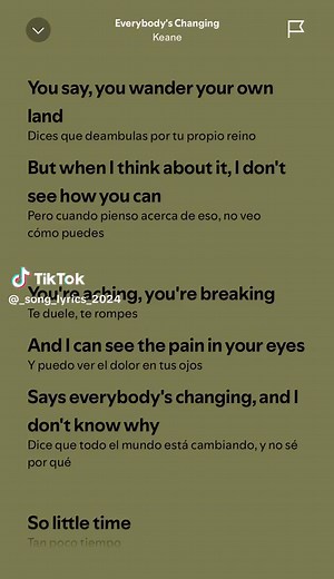 Keane Everybody's Changing Lyrics