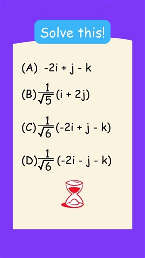 What is the unit vector perpendicular to this plane: A = 2i + 4j and B = i + j -k ❓#vector #math