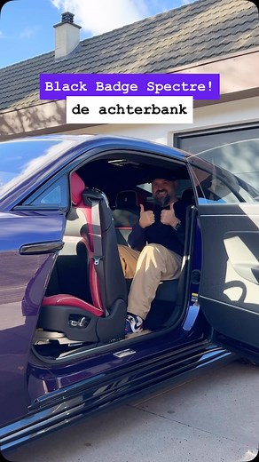 7.3K views · 54 reactions | De achterbank van de Rolls Royce Black Badge Spectre! 朗 #rollsroyce #spectre #blackbadge #carlifestyle #carswithoutlimits #evlife | Jonas' autovlog | Facebook