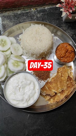 😱Day35 Lunch plate😋🔥 Flax Seeds కారం పొడి తో 2 ముద్దలు😋 Weight Loss + PCOD Diet 💯