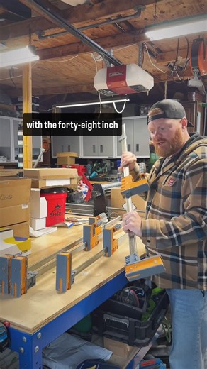 Rob Rein on Instagram: "Public service announcement before you get cracking on Holiday Signage… Did you know that @bora_tool has Parallel clamps?! Well… they do and have, they are heavy duty and function just as nicely as any on the market. Oh, and they are orange, so I love the. #borapartner #clamps #holidays #woodworking"