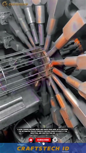 Steel Wire Forming Machine | Precision Wire Shaping Process ⚙️ #machine #factoryproducts #factory