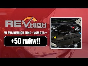 Revhigh fitted a VCM OTR intake to a Holden VF SV6 Commodore LFX 3.6L and gained 50rwkw!