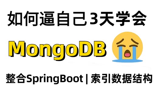 SpringBoot整合MongoDB超详细教程，500分钟吃透mongDB索引数据结构