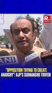 “Opposition Trying to Create Anarchy” BJP’s Sudhanshu Trivedi Slams Congress