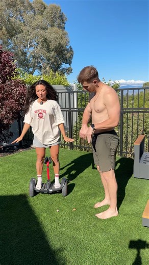 Ross tried to teach me how to ride this 😅 #learning