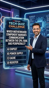 Top 100 | Computer Fundamentals MCQs # 48 | Motherboard Chipset Functions