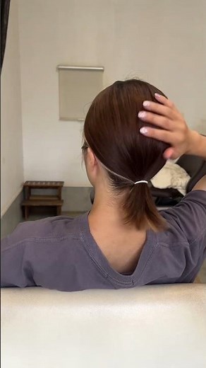 ボブでも簡単にまとめ髪！#ヘアクリップ #韓国ヘア #ヘアアレンジ