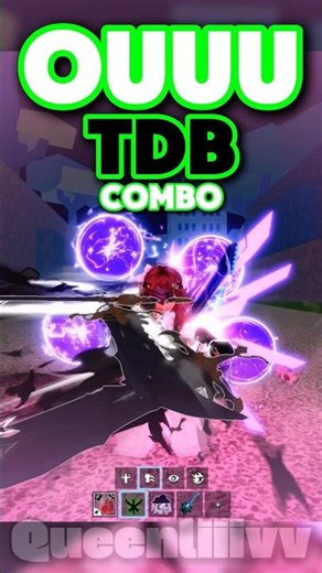 OUUU TDB COMBO ON BLOX FRUITS | #Shorts #bloxfruits #roblox #queenliiivv #onepiece