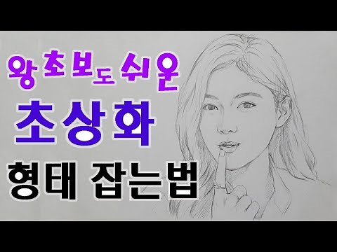 Easy Portrait Drawing for Beginners: How to Sketch & Draw Facial Features | Basic shapes step-by