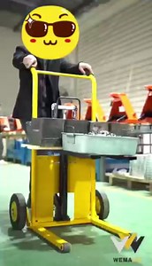 Foldable Hydraulic Material Lift Truck Carrier Manual Lift Stacker Forklift Pallet Stakcer 450 lbs Capacity 36" Lift Height with Adjustable Forks and Fixed Legs,Pallet Truck Dolly.