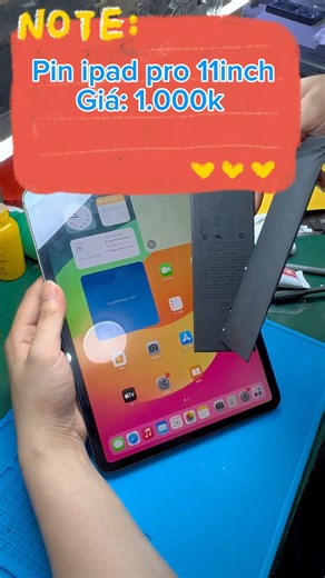 Cảnh báo cháy nổ!!!. Thay pin ipad pro 1028 1.000k #phatlocmobile #shortvideo