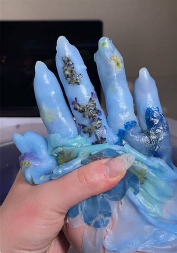 defrosting season… 🌨️🧸🩵 everything from this video is linked in my amazon sf. 🍪 #asmr #blue #nailinspo #selfcare #nails