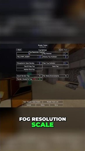 Bliss Shaders: Unlock Stunning Fog in Your Minecraft World! #shorts