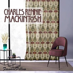Charles Rennie Mackintosh Curtains: Scottish Art Nouveau Decor - Etsy