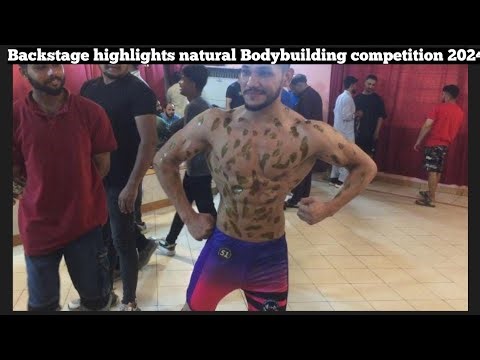 Back stage highlights natural bodybuilding competition 2024