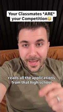 YOU NEED TO BE DIFFERENT!!! When you apply to an Ivy League college, they assigned one regional