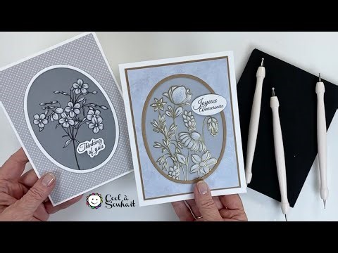 Embosser le papier vélin à la main | Technique douce et relaxante en carterie