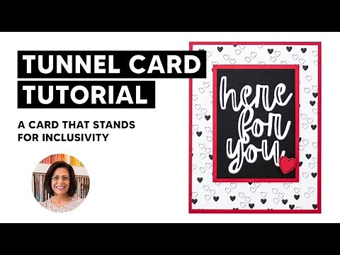 🔴How to Make a Fun Tunnel Card | Inclusivity in Card Making