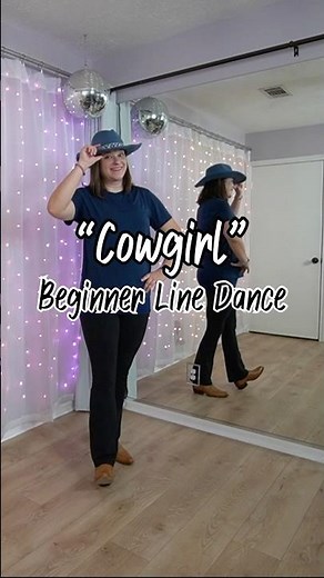 Let’s line dance, y’all! 🤠 Tutorial shared on channel ✨ DC: ‪@honeybootscountrylinedancing‬ #cowgirl