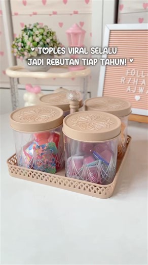 Kiara Rahma's viral 4-piece jar set is super cheap! #racunshopee #youtubeshorts #youtubeshopping ...