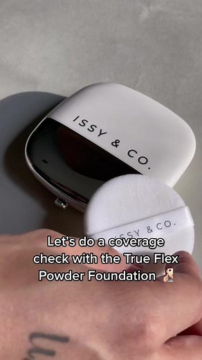 True Flex Powder Foundation Coverage Test and Review