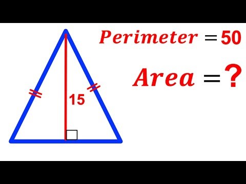 Can you find area of the Blue Triangle? | (Perimeter) | #math #maths | #geometry