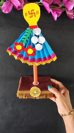 gudi padwa making craft ideas #easypapercraft #diy #handmade #shorts #youtubeshorts #festivalcraft