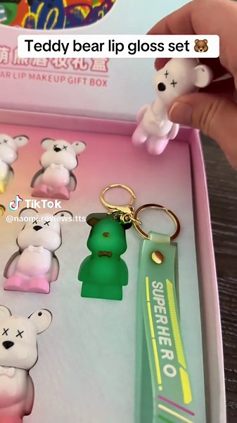Teddy Bear Lip Gloss Set: Perfect Gift for Makeup Lovers