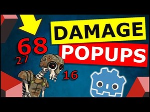 How to Make Floating Text Damage Popups in Godot 3.2