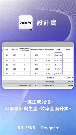 #DesingPro設計寶說明會報名中 #一鍵報價超簡單 【完成即報價】 告別漫長等待，只需畫完圖， 輕鬆一鍵按下，精準的報價單立刻到手！ 時間就是金錢 使用DesignPro設計寶最快速， 大幅節省時間，讓您能承接更多高價值專案， #實現設計師的最大效益！ 想知道如何快速拿到報價單嗎? 立即參加說明會，掌握設計業的未來趨勢！ 👉報名連結: https://forms.gle/cDs4sxWMtoWQsJtAA #一鍵報價 #室內設計師 #室內設計 #設計軟體 #快速報價 #設計師必備 | DesignPro 設計寶