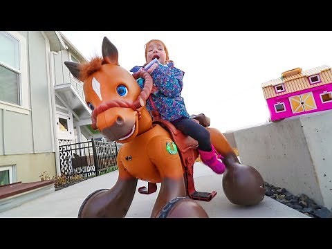 Ultimate HIDE N SEEK! Unboxing SURPRISE SPIRIT the Horse Toys! (Adley rides Spirit the horse)