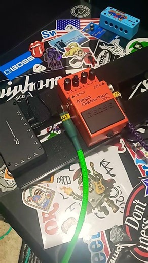 Clean channel with some Mega Distortion.