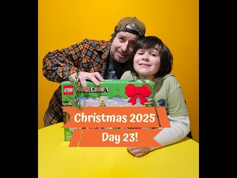 Super quick Day 23! Minecraft Lego Advent Calendar Unboxing and build!