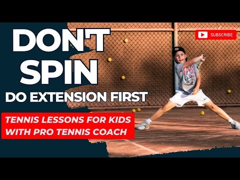 Tennis Tips: Forehand Extension as Injury Prevention for Kids and Beginner. Pro Tennis Coach