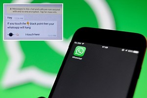 Don't open this WhatsApp message – 'black dot' text could crash your smartphone