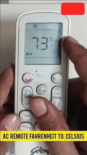 How to Change AC Remote from Fahrenheit to Celsius | AC Remote Temperature Unit Change #acremoteunit