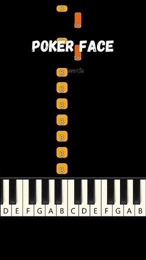 Poker Face 🂡 Lady Gaga 🂡 EASY Beginner Piano Tutorial