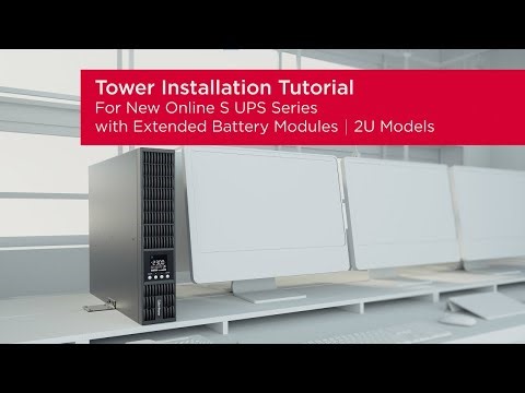 CyberPower Online S (Advanced) UPS Series (2U) for Tower with EBM Product Installation Tutorial