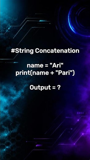 Python Variable Challenge #3 — String Concatenation✨ #shorts #viralshorts